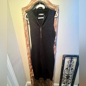 Metallic knit holiday dress